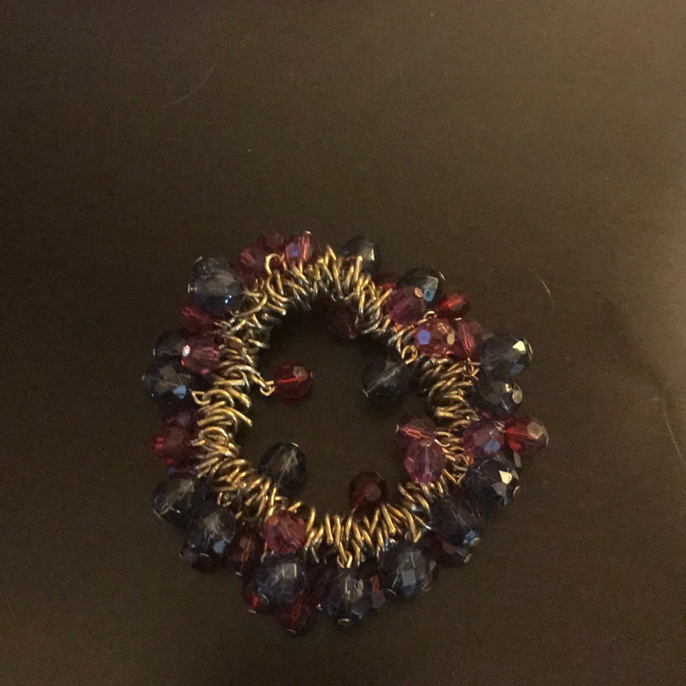 Stretchy Faux Gemstone Jingle Bracelet